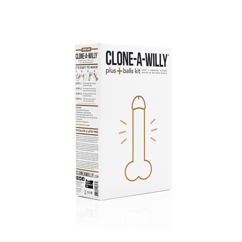 Clone a Willy Plus Balls Kit Medium Skin Tone - silkandsin
