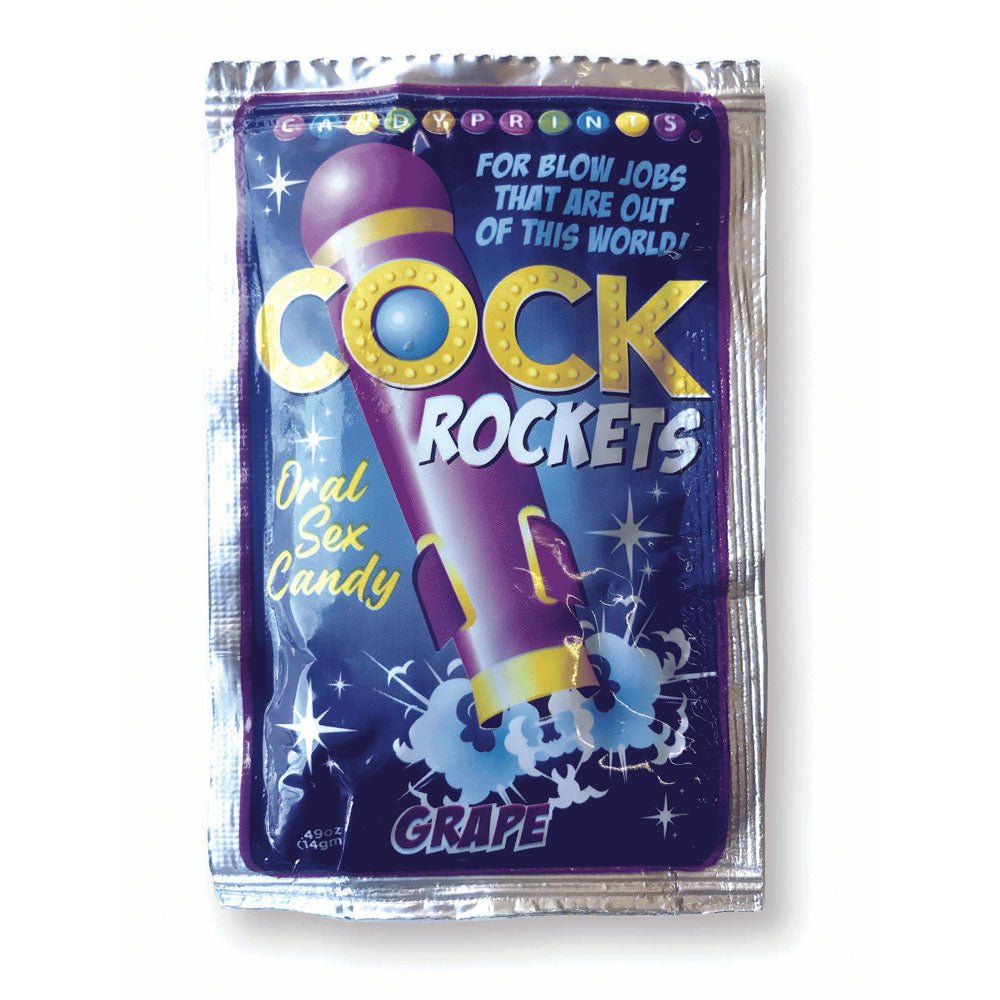 Cock Rockets - Grape - Grape Flavoured Oral Sex Candy - 15 grams - Silk and Sin