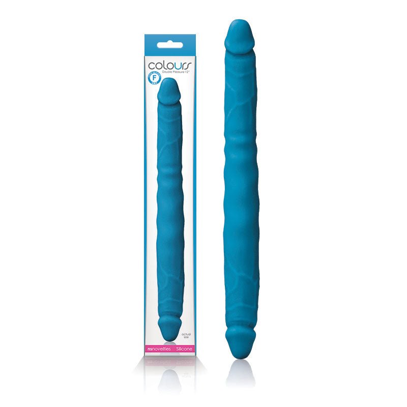 Colours Double Pleasures - Blue 30.5 cm Double Dong - Silk and Sin
