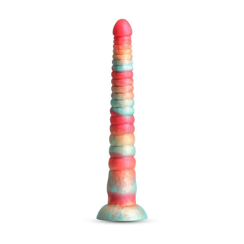Colours Stacked - 12'' Dildo - Red/Gold - Red/Gold 30.6 cm Fantasy Dildo - Silk and Sin