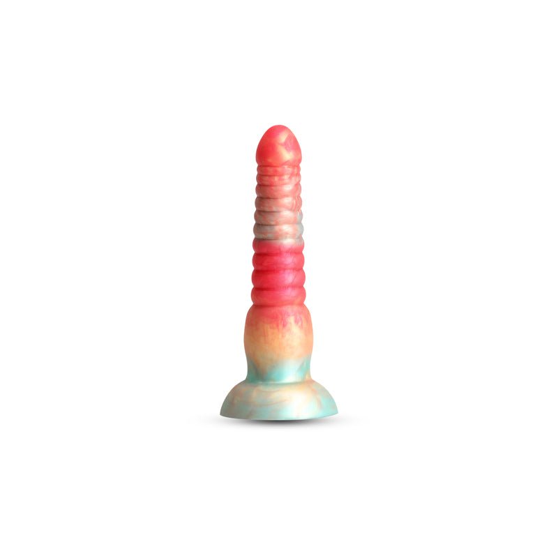 Colours Stacked - 6'' Dildo - Red/Gold - Red/Gold 16 cm Fantasy Dildo - Silk and Sin