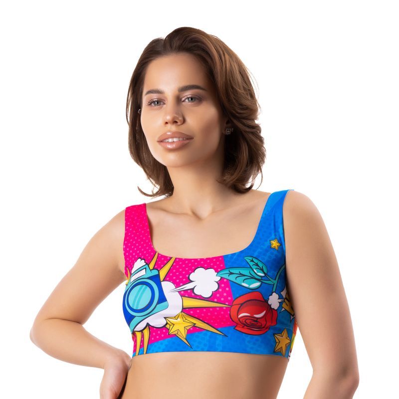 Comics Curios Crop Top - Silk and Sin