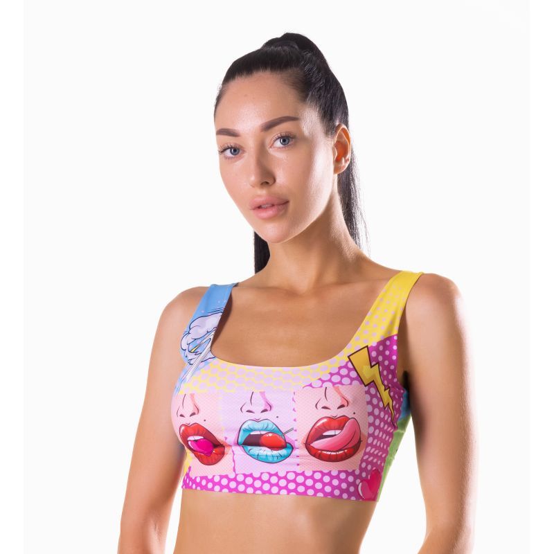 Comics Hot Crop Top - Silk and Sin