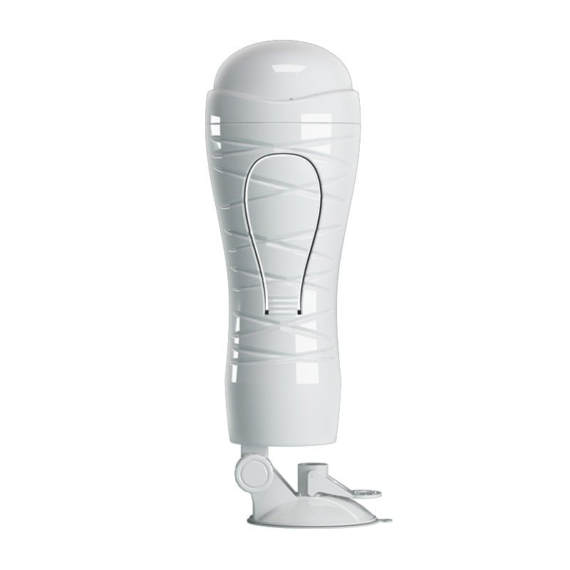 CRAZY BULL FLORA Vibrating Stroker - Flesh USB Rechargeable Vibrating Squeezeable Vagina Stroker with Suction Base - Silk and Sin