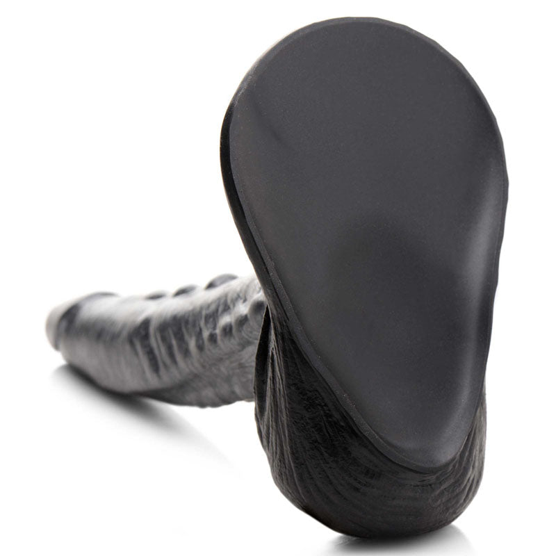 Creature Cocks The Gargoyle Rock Hard Silicone Dildo - Silver 23.6 cm Fantasy Dildo - Silk and Sin