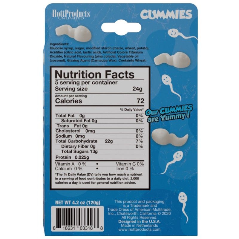 Cummies Sperm Shaped Gummies - Silk and Sin