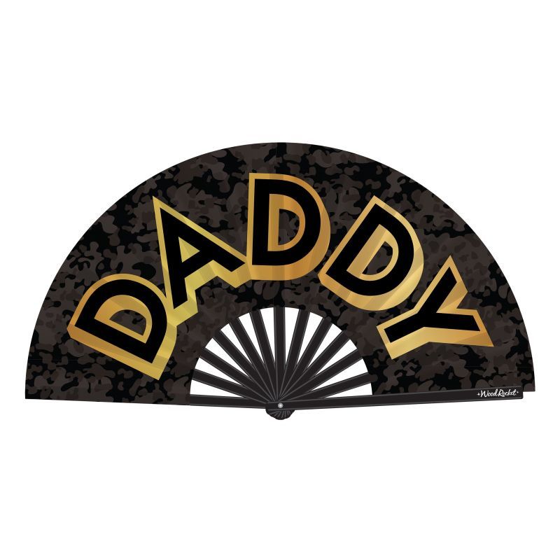 Daddy Folding Fan - Silk and Sin