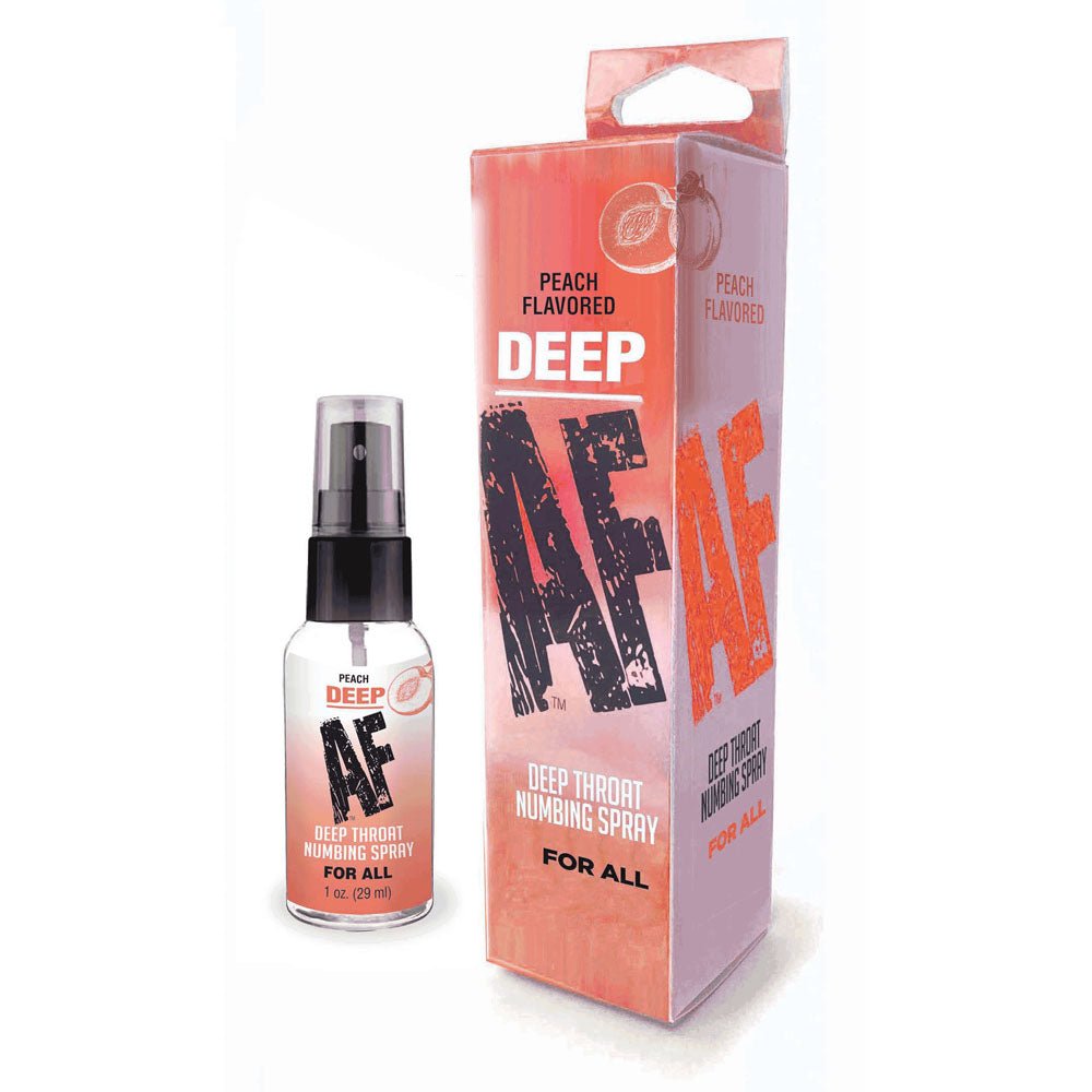 Deep AF - Peach - Peach Flavoured Deep Throat Spray - 29 ml - Silk and Sin