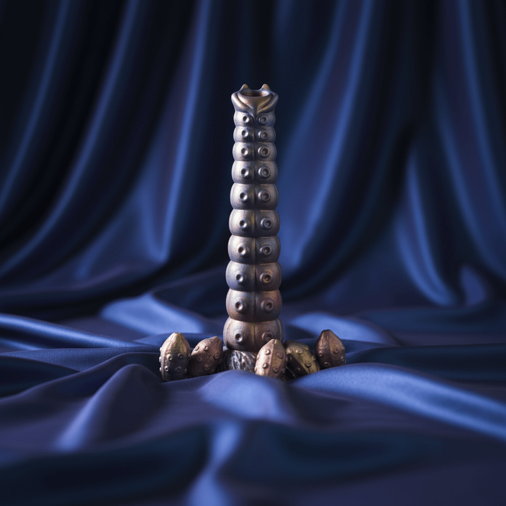 Deep Invader Tentacle Ovipositor Silicone Dildo with Eggs - Silk and Sin