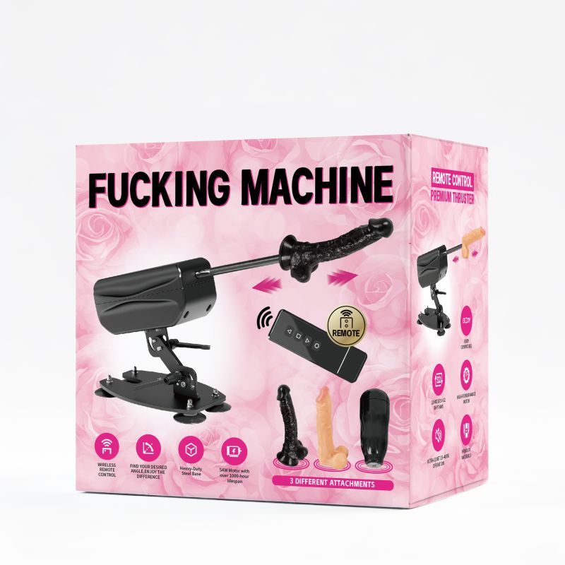 Deluxe Sex Machine with Remote Control and Accessories - Silk and Sin