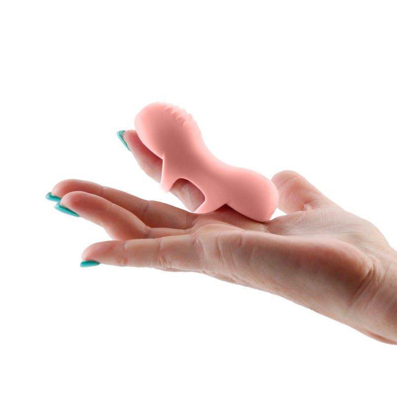 Desire - Fingerella - Pink - Pink USB Rechargeable Finger Stimulator - Silk and Sin