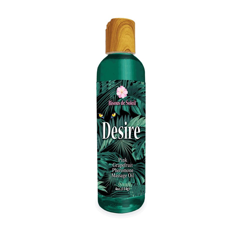 Desire Pheromone Massage Oil - Pink Grapefruit Scented Pheromone Massage Oil - 118 ml - Silk and Sin