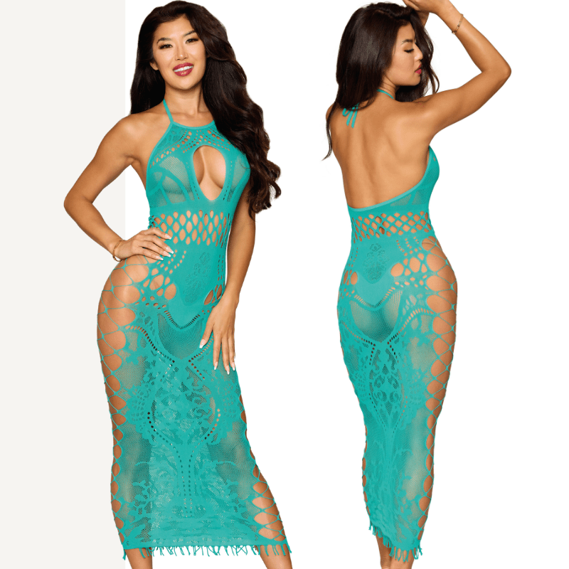 DreamGirl Agate Bodystocking Gown - Silk and Sin