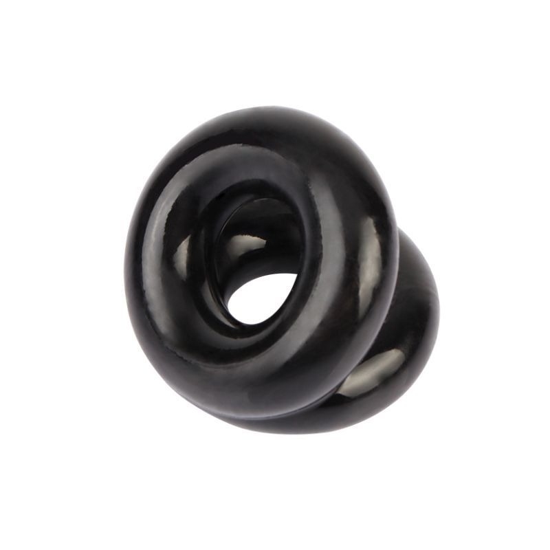 Dual Pleasure Ring Black - Silk and Sin