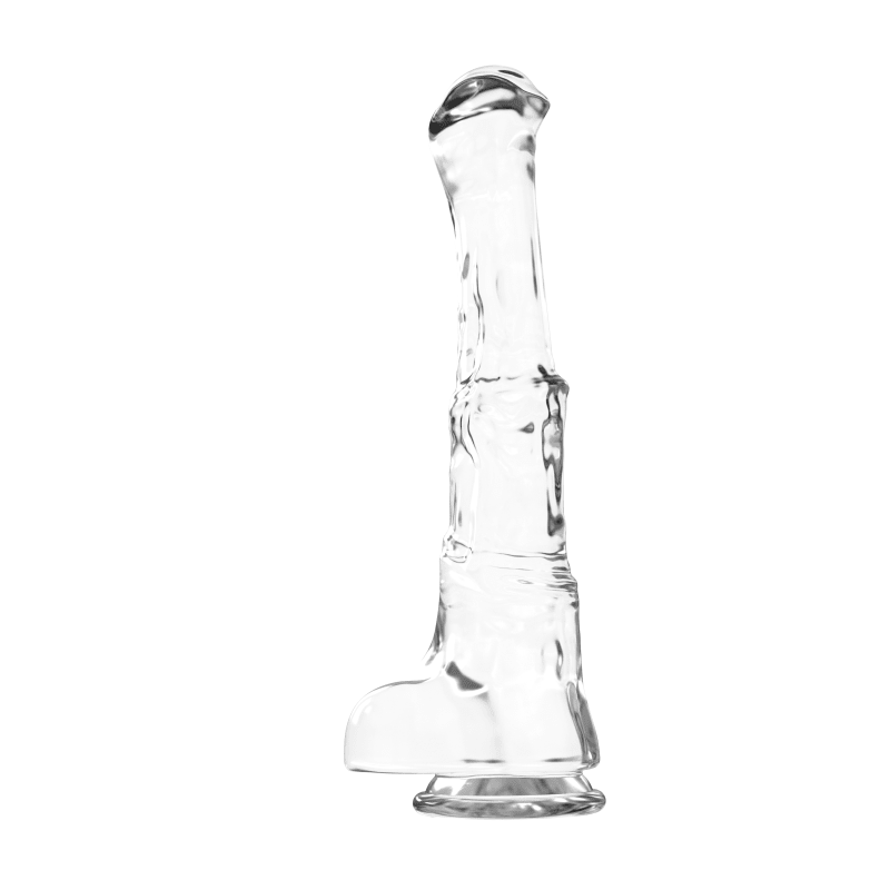 Duke Horse Dong w Balls Clear XXL - Silk and Sin