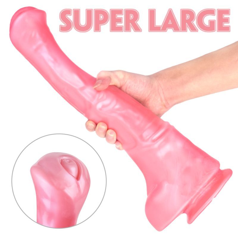 Duke Horse Dong w Balls Pink XXL - Silk and Sin