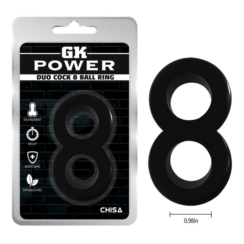 Duo Cock 8 Ball Ring - Silk and Sin