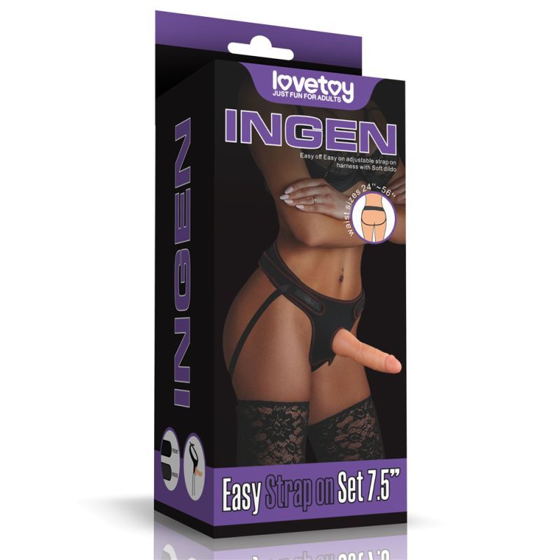 Easy Strap On Set 7.5in - Silk and Sin