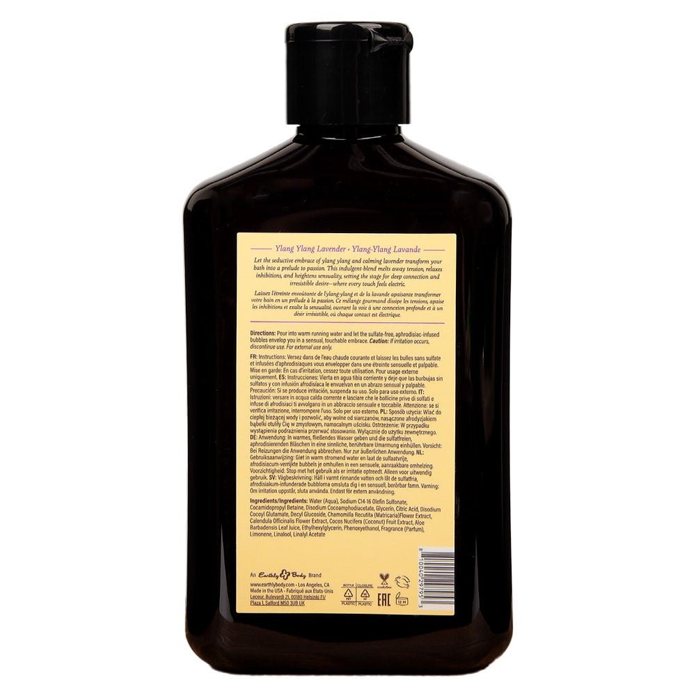 EB Aphrodisiac Bubble Bath YLANG YLANG LAVENDER - 250 ml - Ylang Ylang Lavender Scented Bubble Bath - 250 ml Bottle - Silk and Sin