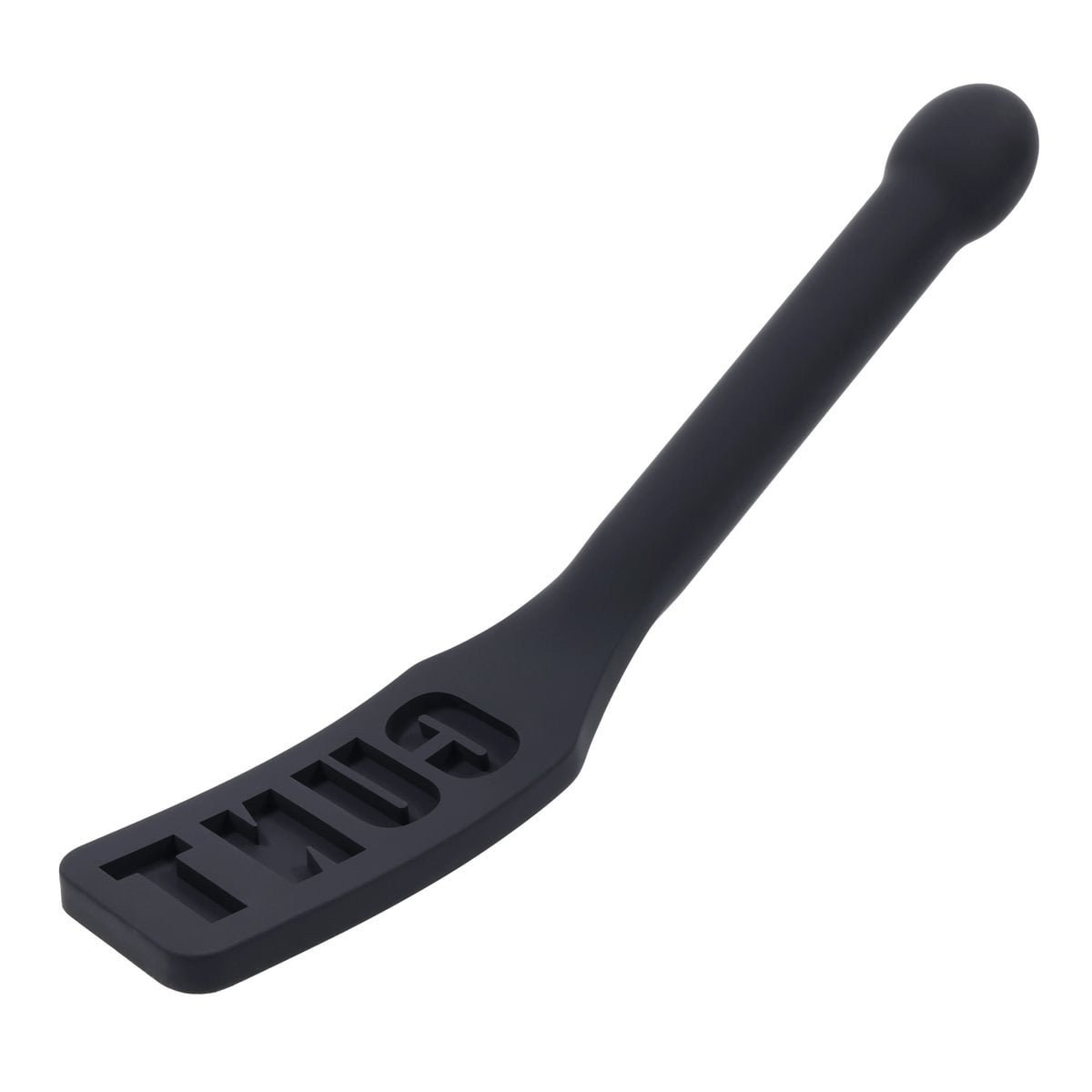 EDGE CUNT Silicone Paddle - Black Silicone Paddle with Insertable Handle - silkandsin
