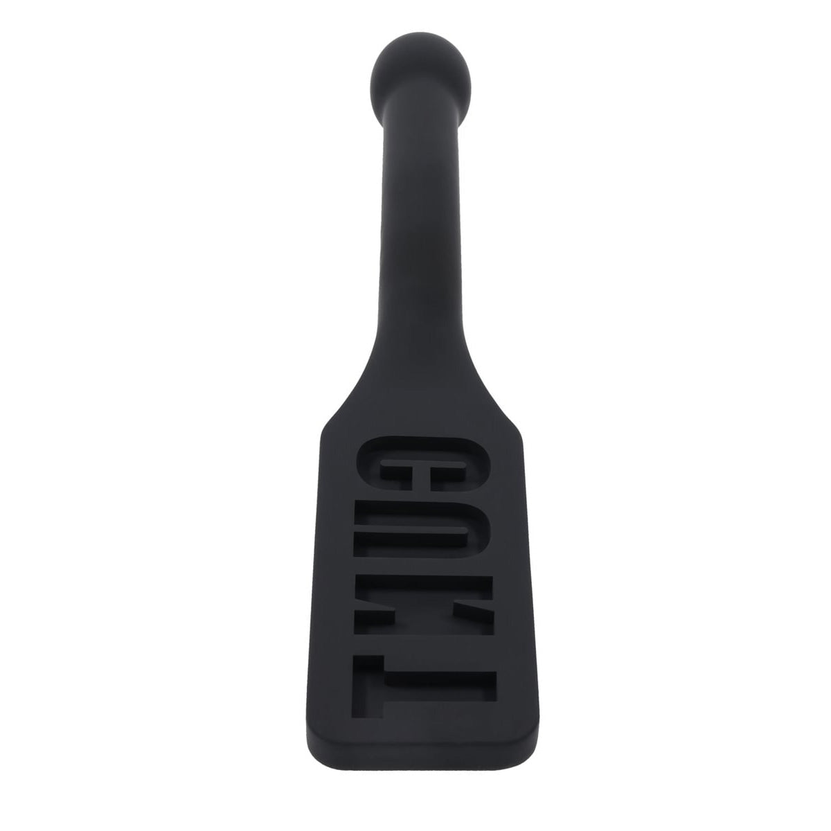 EDGE CUNT Silicone Paddle - Black Silicone Paddle with Insertable Handle - silkandsin