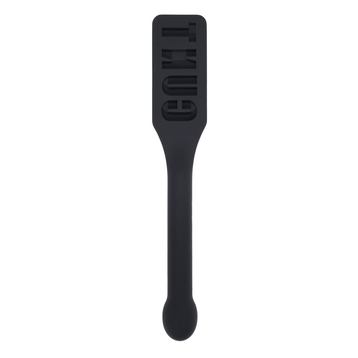 EDGE CUNT Silicone Paddle - Black Silicone Paddle with Insertable Handle - silkandsin