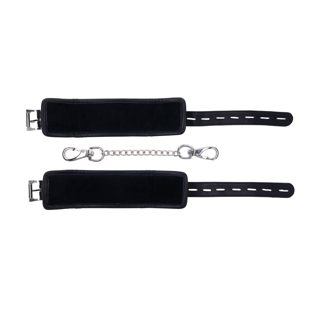 EDGE Handcuffs - Black Restraints - silkandsin