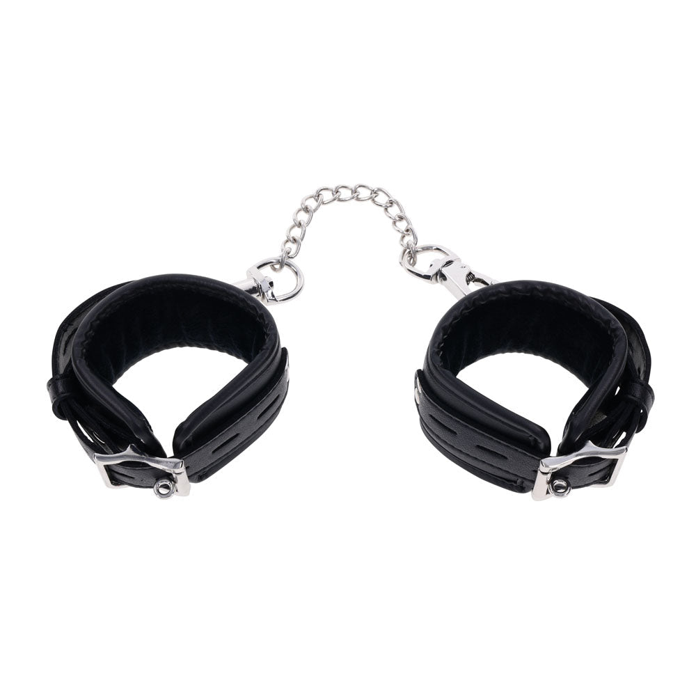 EDGE Handcuffs - Black Restraints - silkandsin