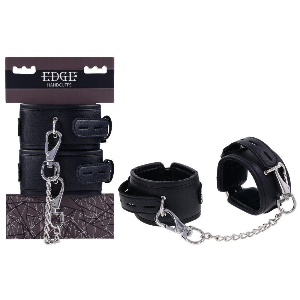 EDGE Handcuffs - Black Restraints - silkandsin