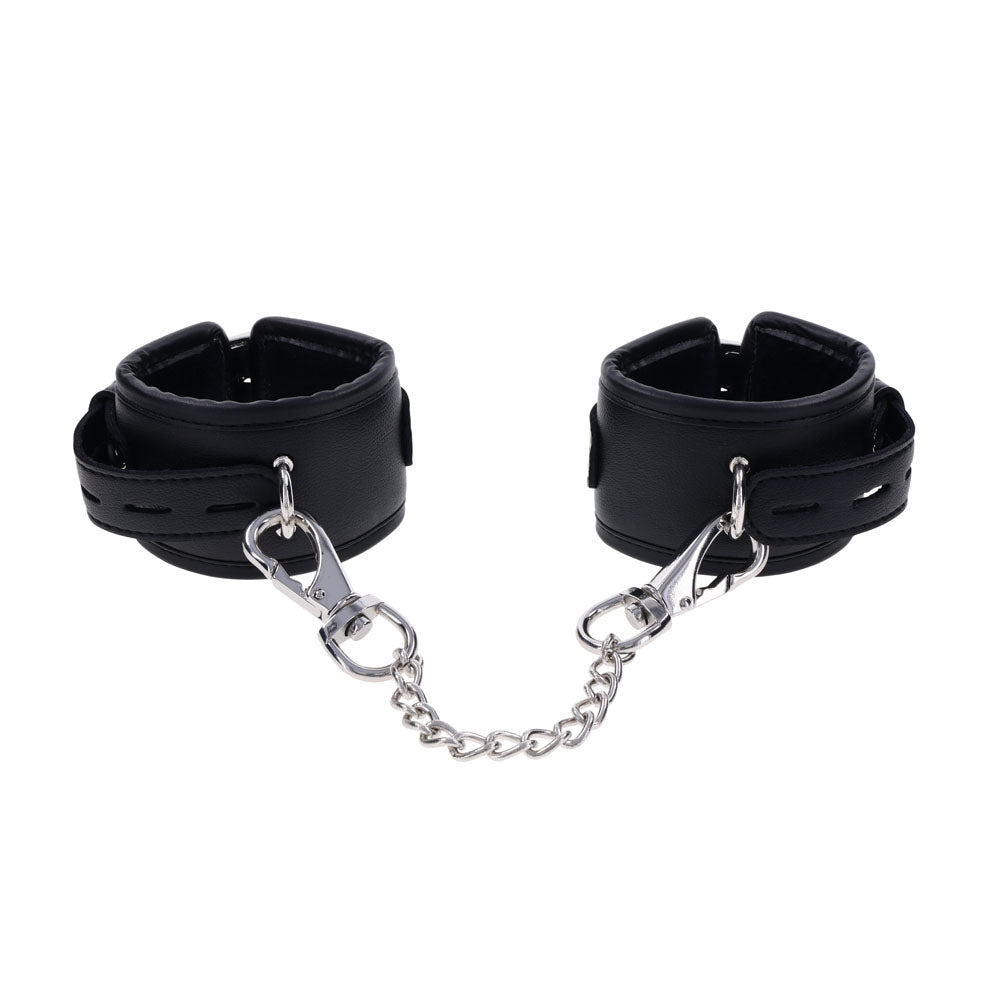 EDGE Handcuffs - Black Restraints - silkandsin