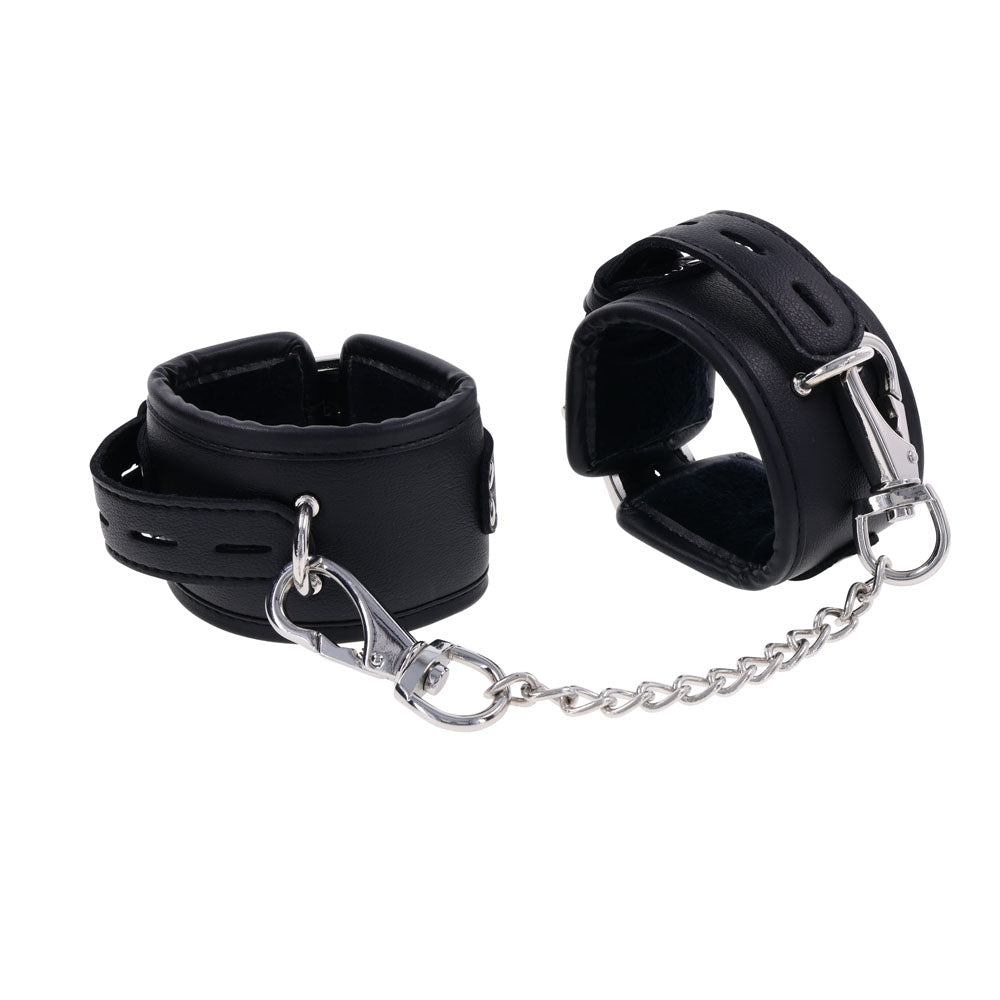 EDGE Handcuffs - Black Restraints - silkandsin