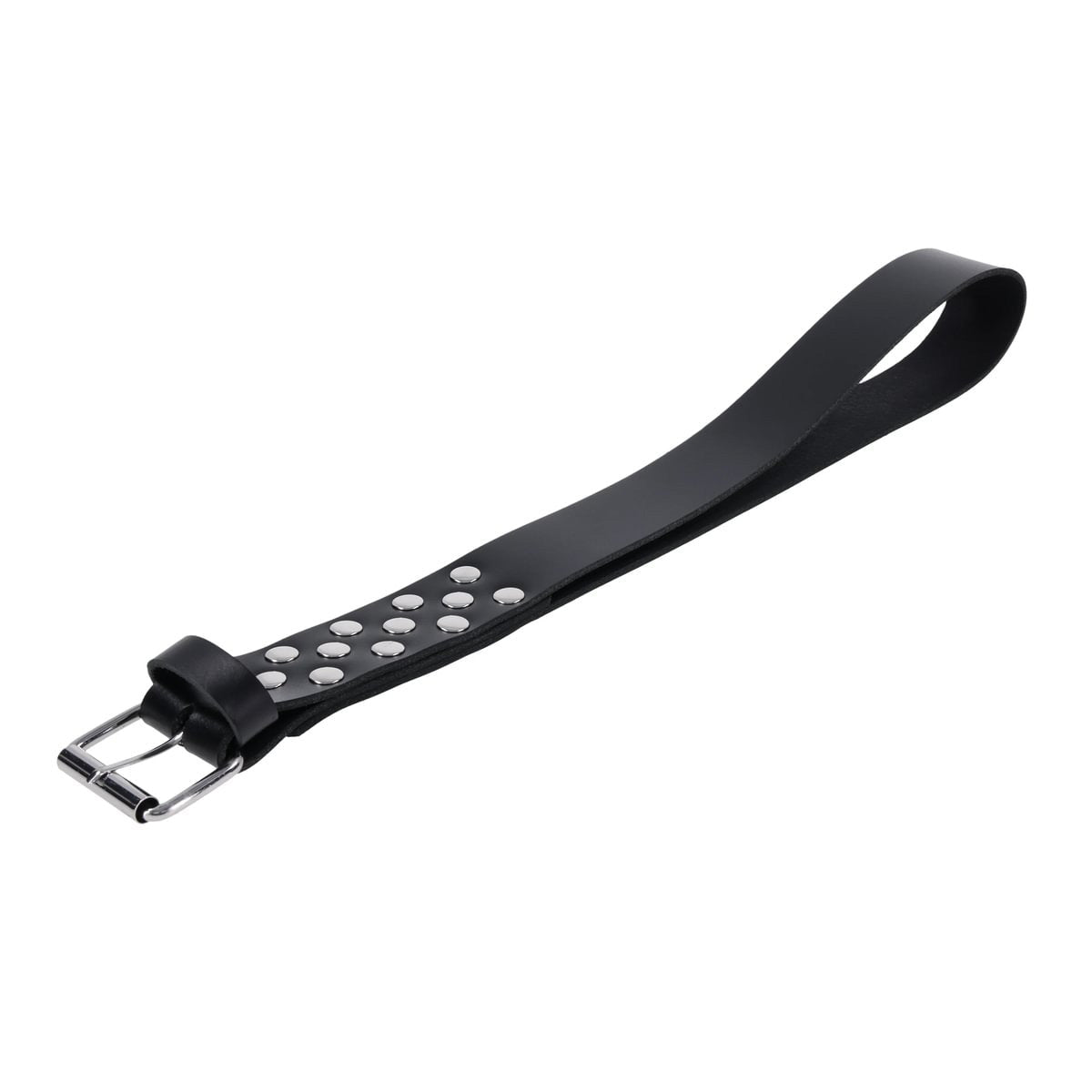 EDGE Leather Belt Spanker - Black Spanking Whip - silkandsin