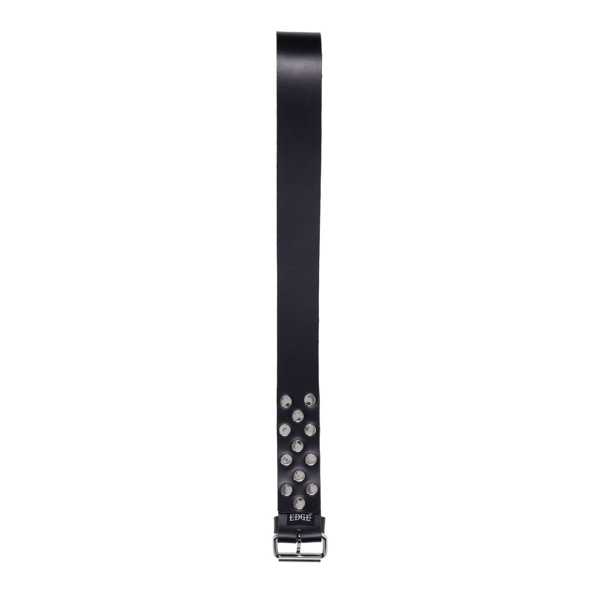 EDGE Leather Belt Spanker - Black Spanking Whip - silkandsin
