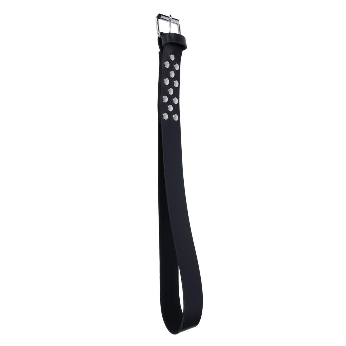 EDGE Leather Belt Spanker - Black Spanking Whip - silkandsin