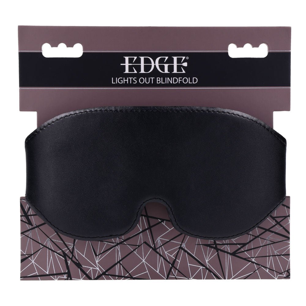 EDGE Lights Out Blindfold - Black Eyemask Restraint - silkandsin