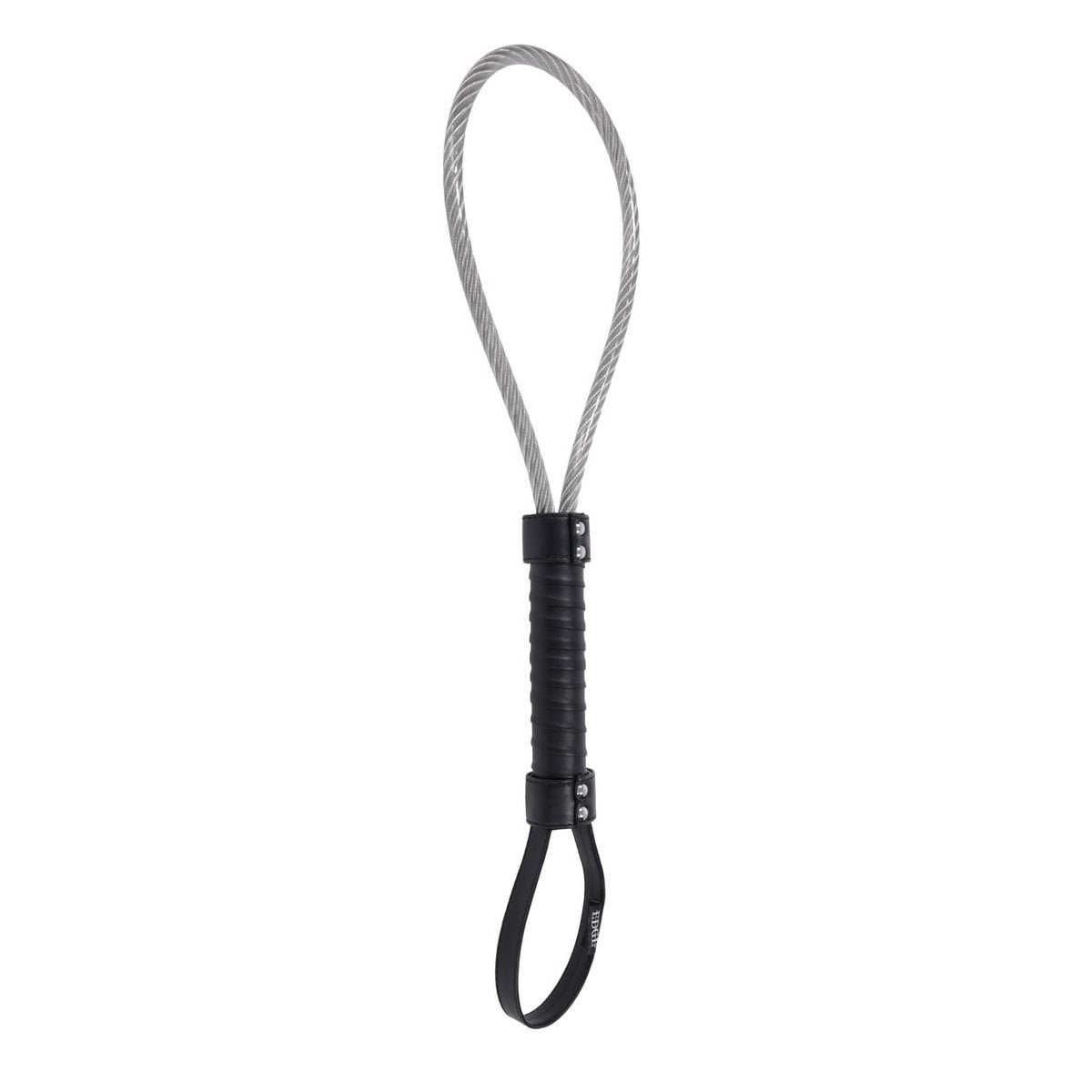 EDGE Metal Loop Spanker - Metal Spanker Whip - silkandsin