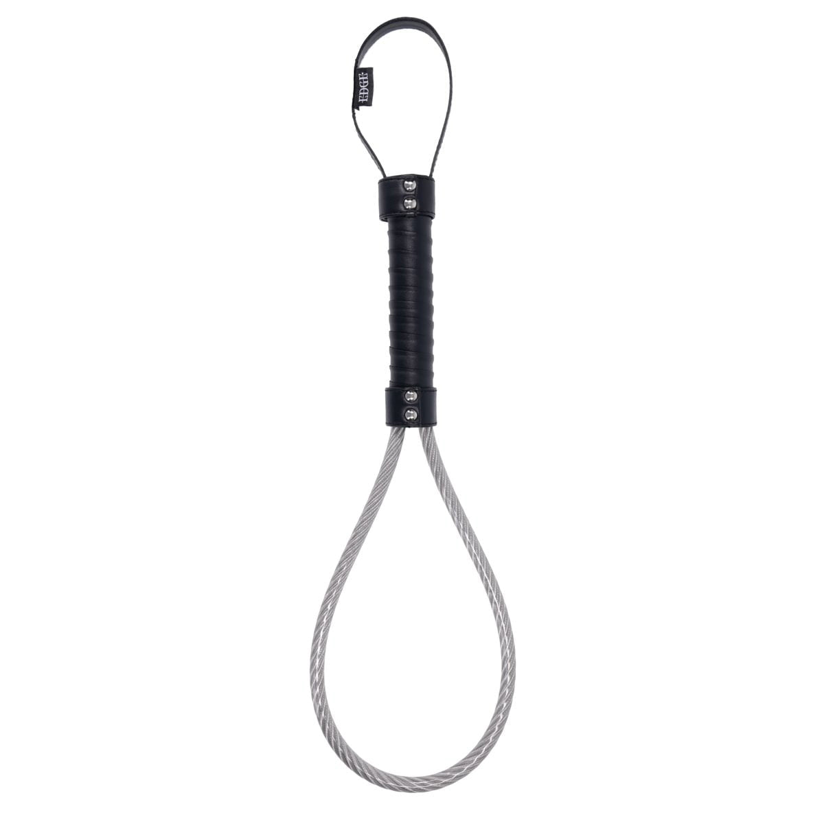 EDGE Metal Loop Spanker - Metal Spanker Whip - silkandsin
