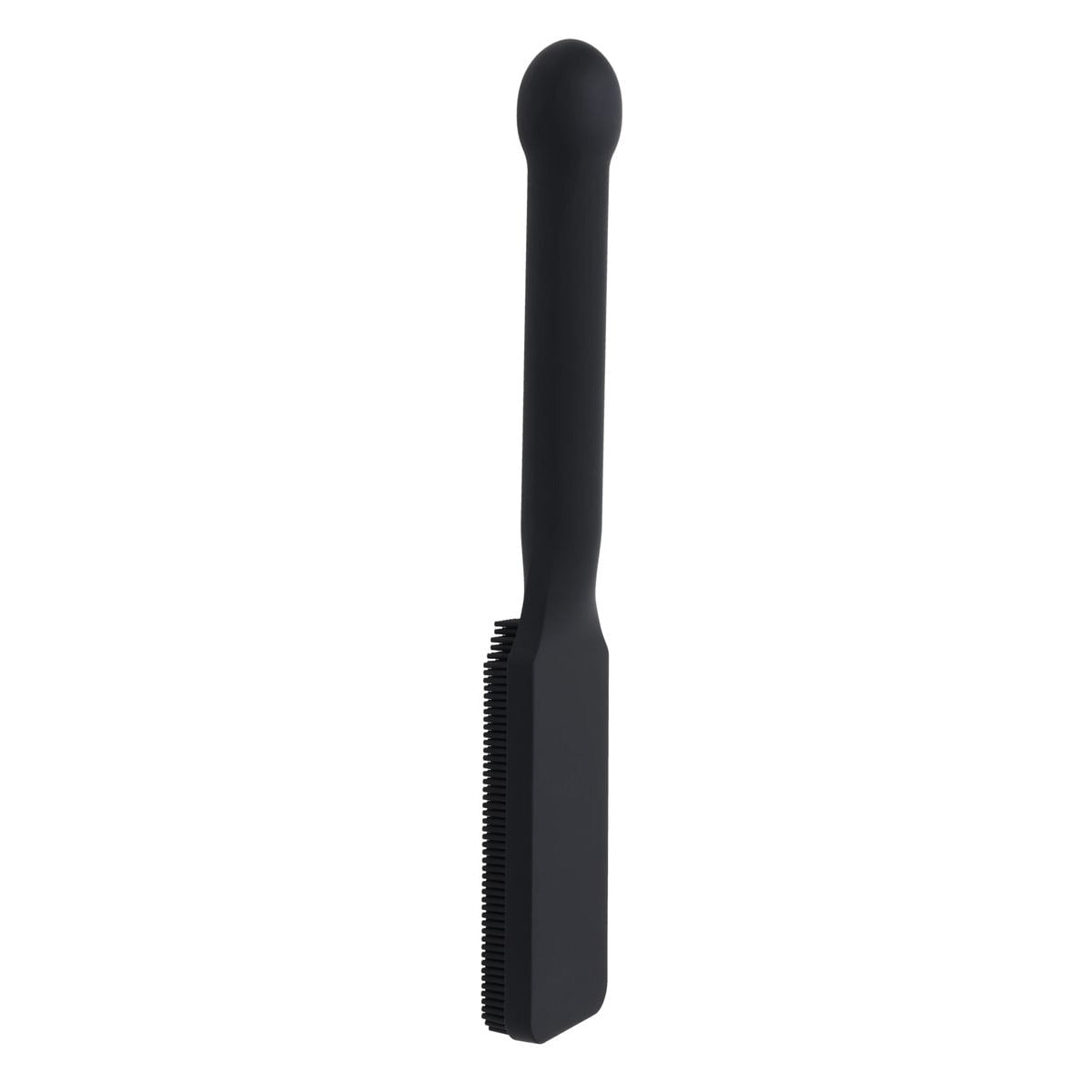 EDGE Pins & Needles Silicone Paddle - Black Spanking Paddle with Insertable Handle - silkandsin