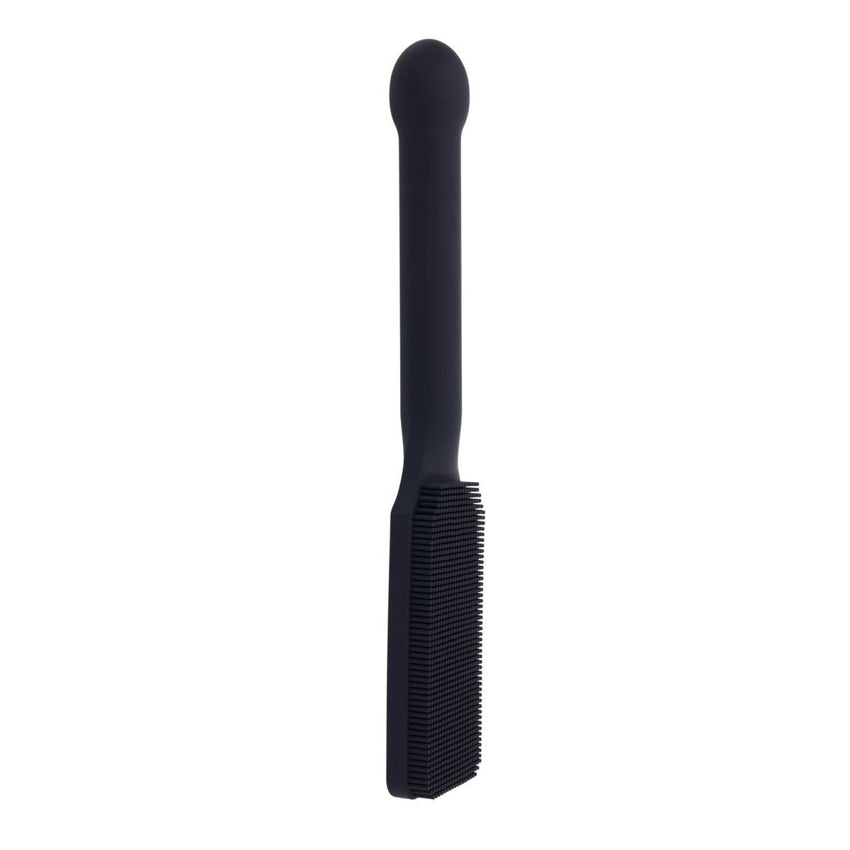 EDGE Pins & Needles Silicone Paddle - Black Spanking Paddle with Insertable Handle - silkandsin