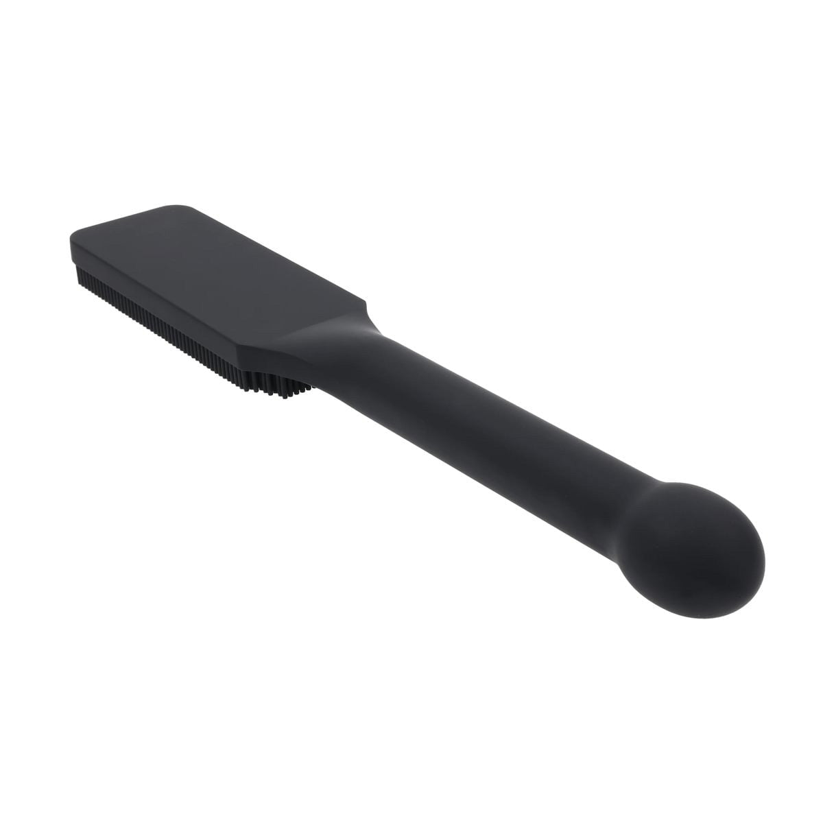 EDGE Pins & Needles Silicone Paddle - Black Spanking Paddle with Insertable Handle - silkandsin