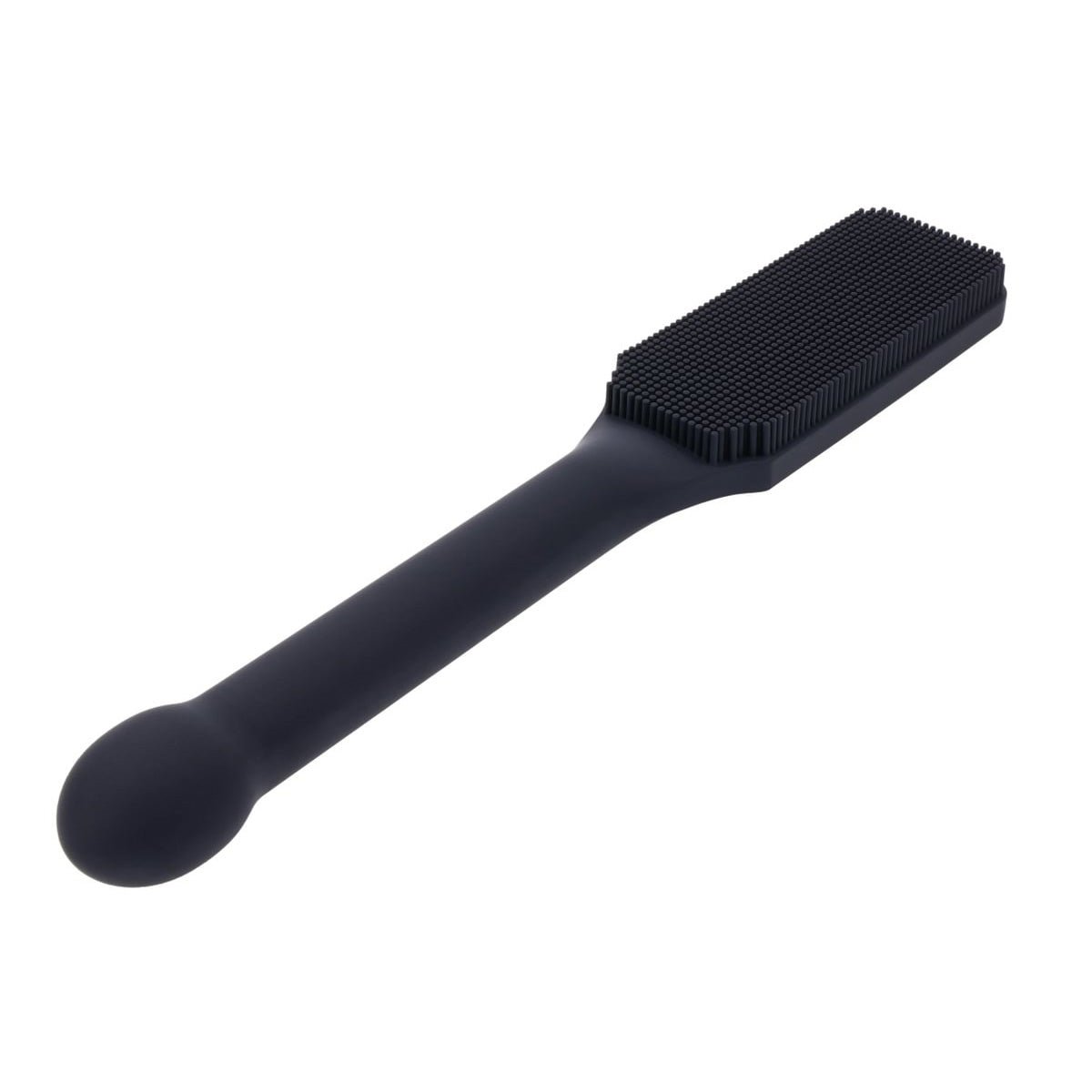 EDGE Pins & Needles Silicone Paddle - Black Spanking Paddle with Insertable Handle - silkandsin