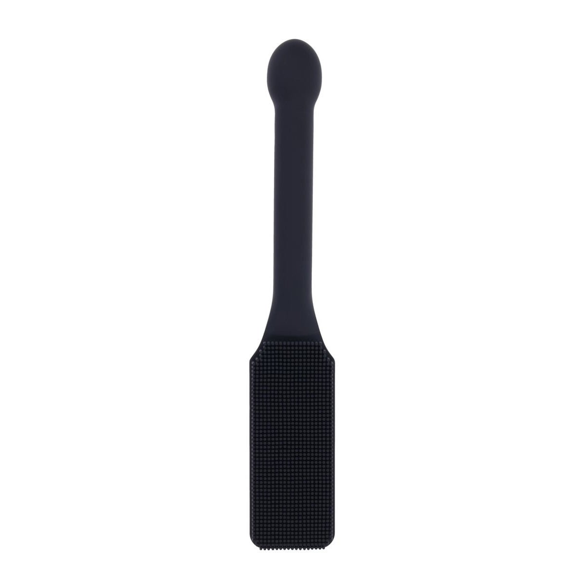 EDGE Pins & Needles Silicone Paddle - Black Spanking Paddle with Insertable Handle - silkandsin