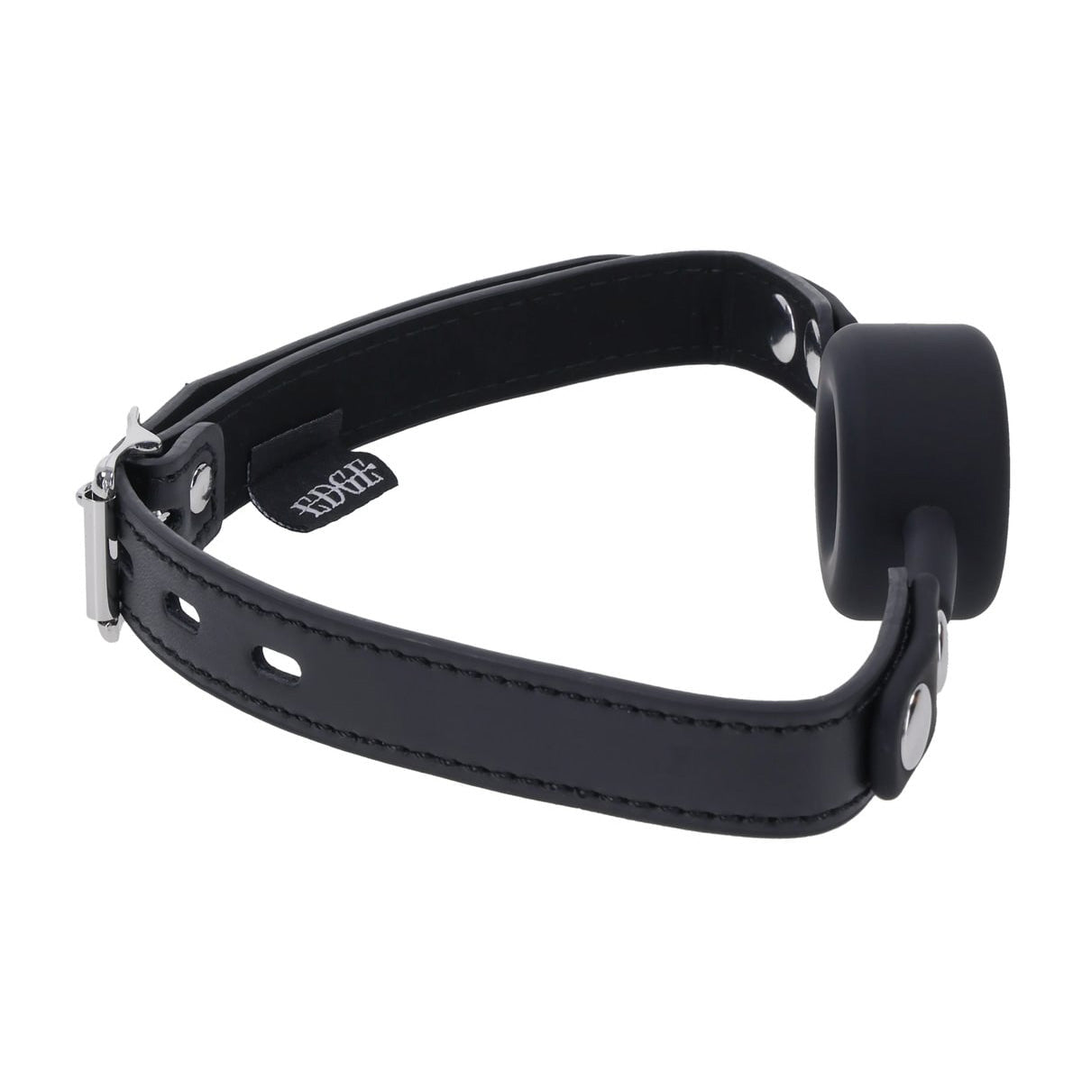 EDGE Silicone Ring Gag - Black Mouth Restraint - silkandsin