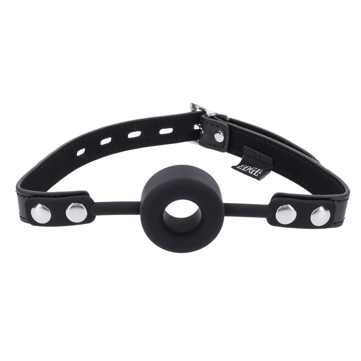 EDGE Silicone Ring Gag - Black Mouth Restraint - silkandsin