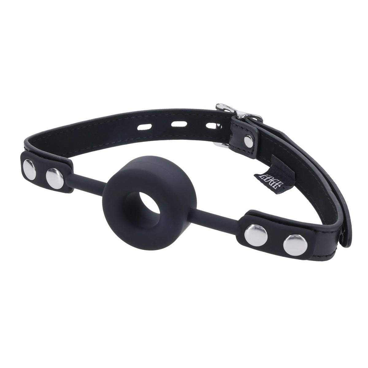 EDGE Silicone Ring Gag - Black Mouth Restraint - silkandsin
