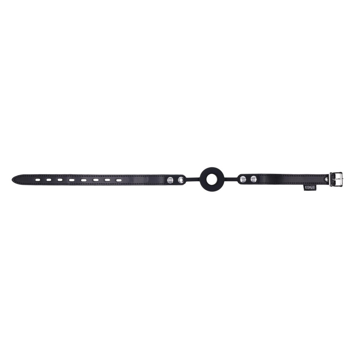 EDGE Silicone Ring Gag - Black Mouth Restraint - silkandsin