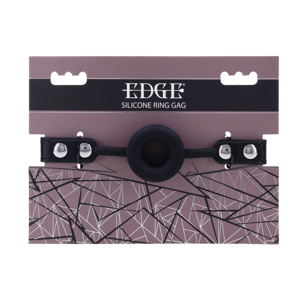 EDGE Silicone Ring Gag - Black Mouth Restraint - silkandsin