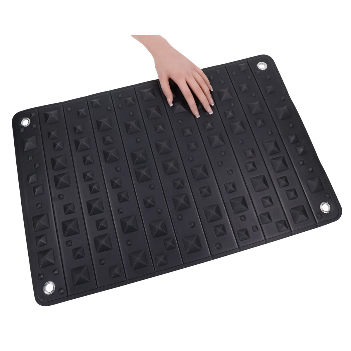 EDGE Spiked Punishment Mat - Black Sensory Play Mat - silkandsin