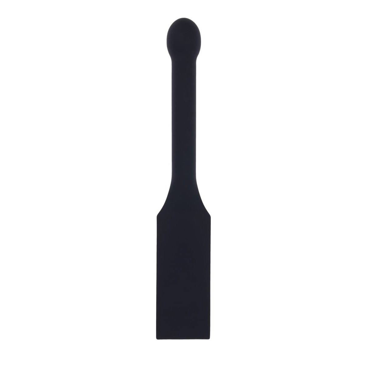 EDGE Spiked Silicone Paddle - Black Spanking Paddle with Insertable Handle - silkandsin