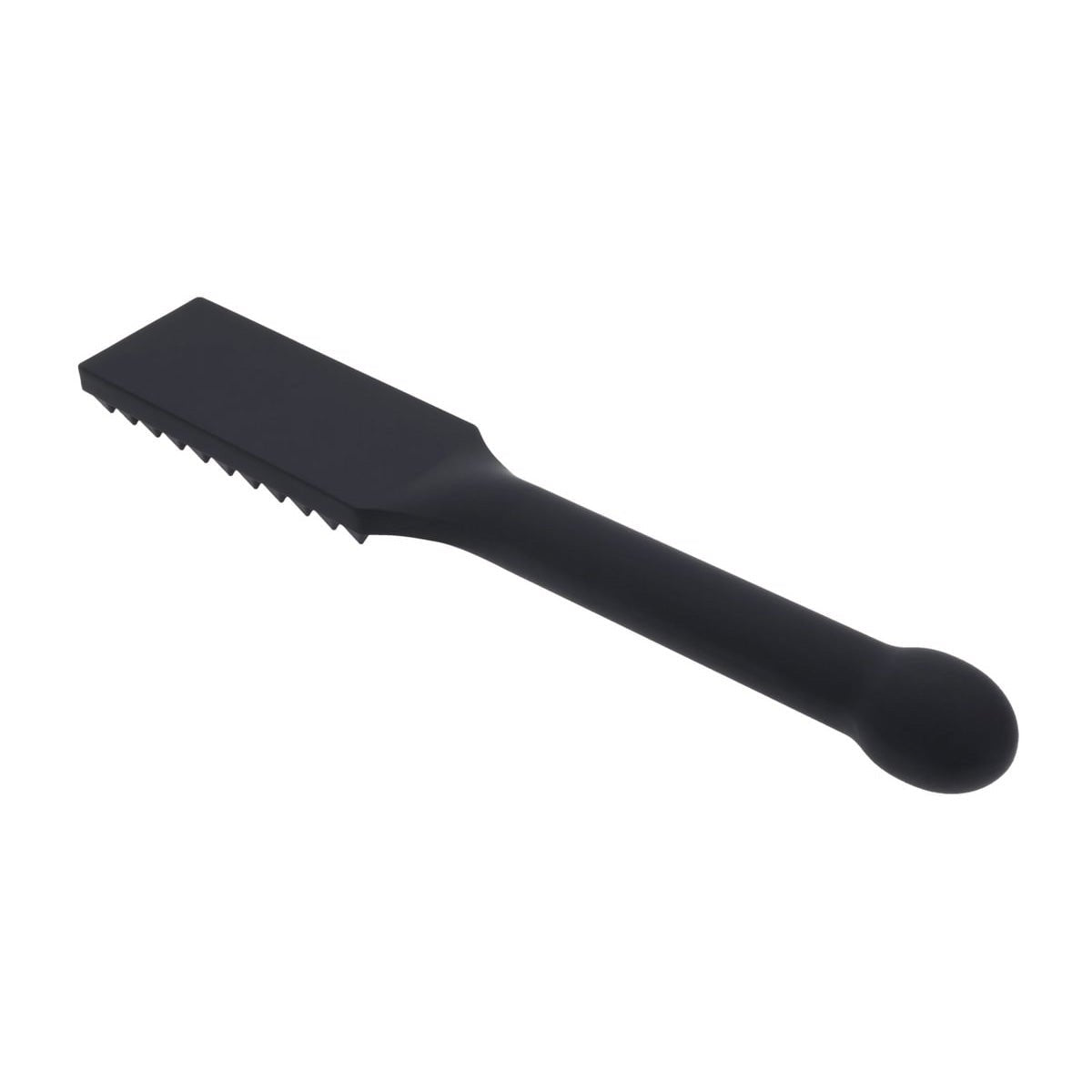 EDGE Spiked Silicone Paddle - Black Spanking Paddle with Insertable Handle - silkandsin
